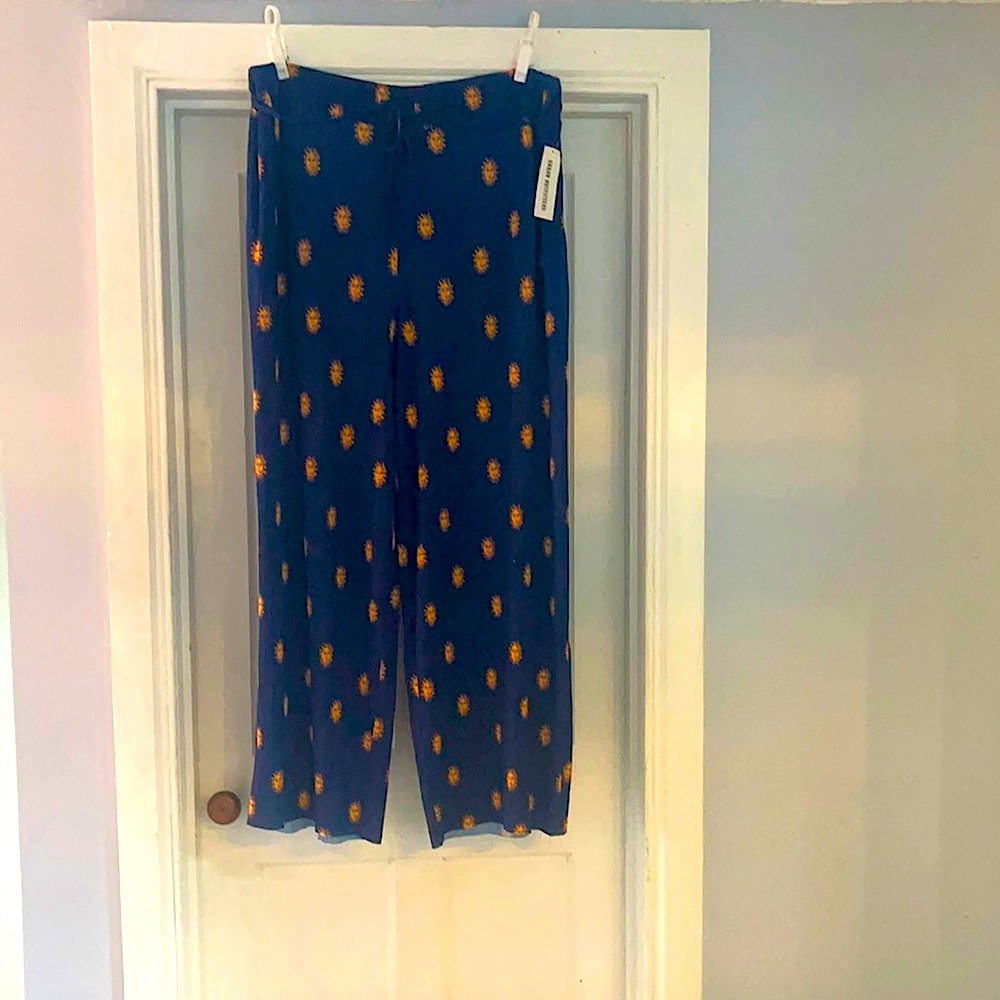 NEW Urban Outfitters Wide-leg Navy Pants